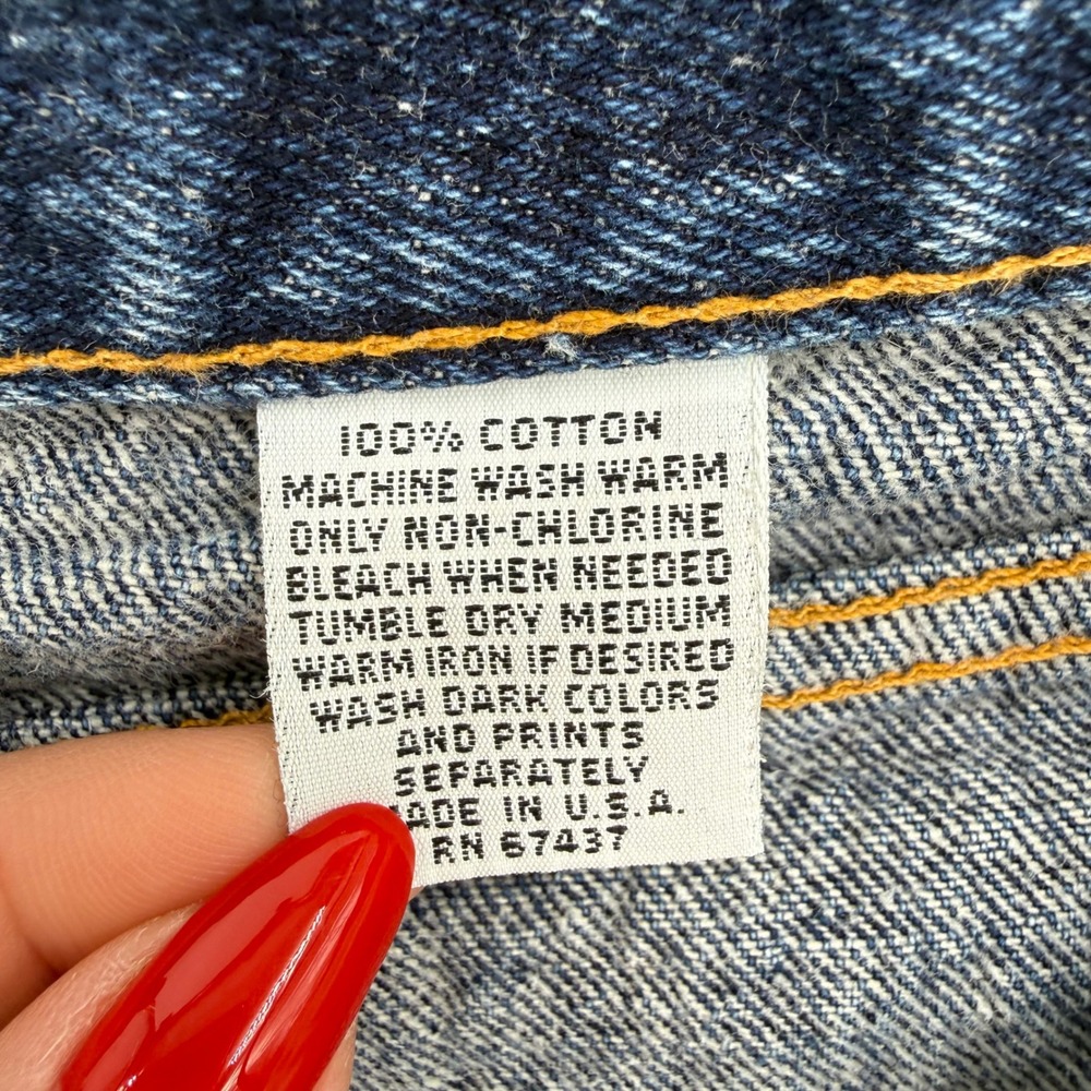 Vintage Sasson‎ High Waisted Mom Jeans Denim Made in USA Tapered Leg Size 27? - Picture 5 of 15